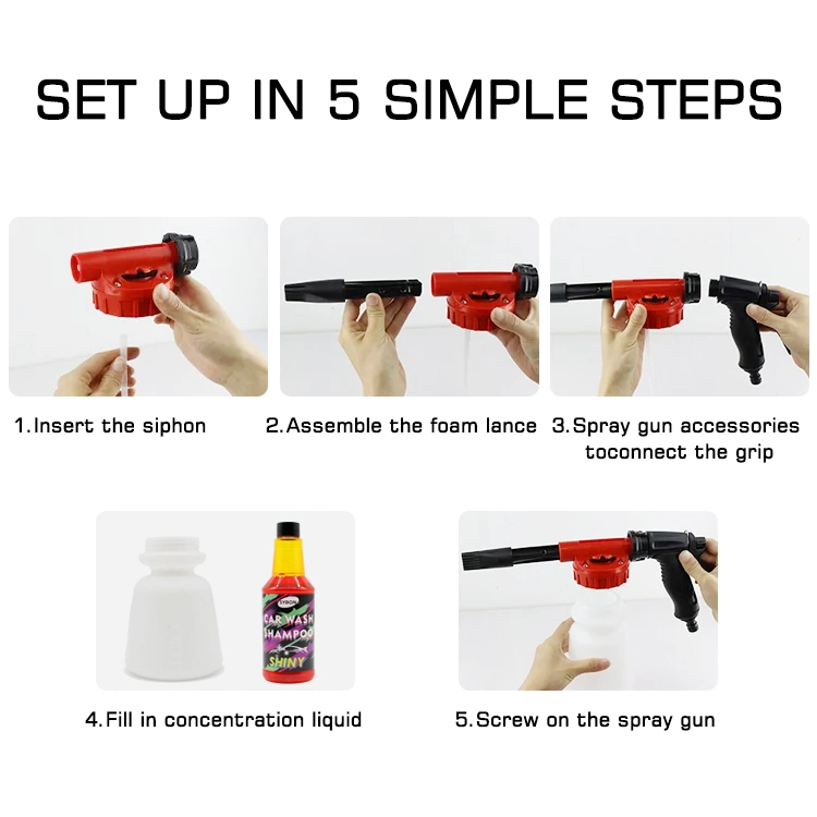 Low Pressure Household Garden Washing Car Wash Foam Blaster Gun