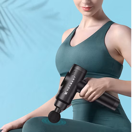 Pistola De Masaje Vibrazione a percussione dei tessuti profondi Rilassamento 30 velocità Sollievo dal dolore a basso rumore Mini palestra Sport Potente fascia muscolare Massaggio Pistola Corpo Massaggiatore per la schiena