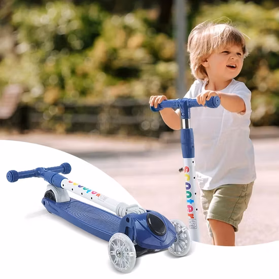Scooter portatile scorrevole per bambini Drift Trike/Scooter per 6 bambini Scooter per bambini con ruota S/Larga